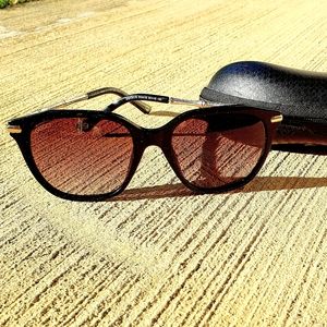 GUCCI BLACK/BROWN SHADES WITH STUDED SIDE PANELS